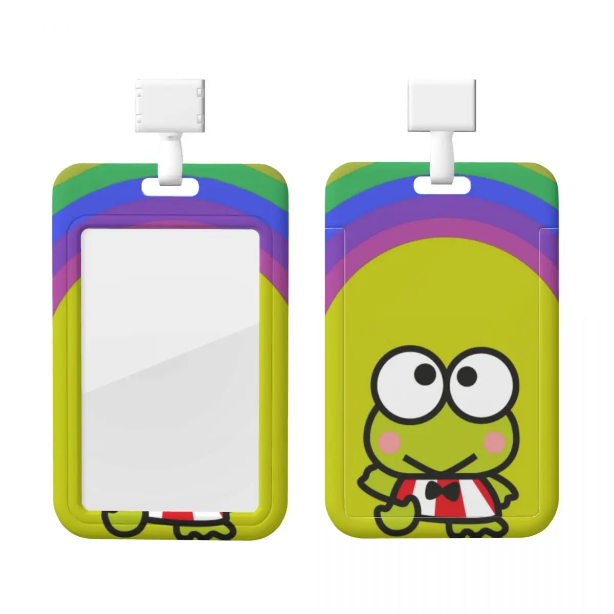 

Custom Cute Kerokero Keroppi Card Badge Holder Card Holder Men Women Neck Strap ID Credential Holder Engineers