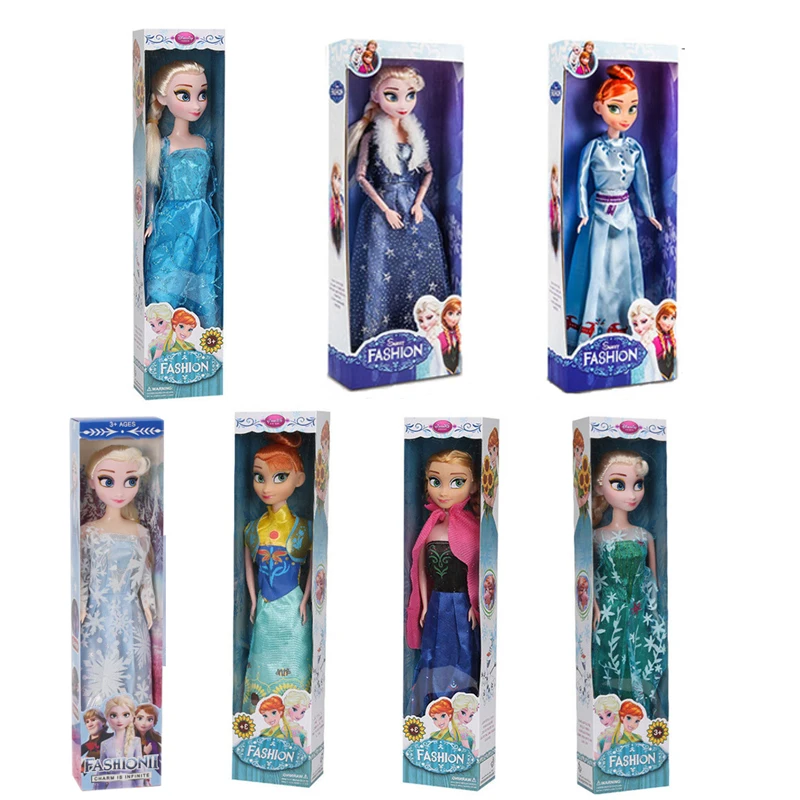 Frozen 2 Elsa Anna Figure Princess Doll Toys Snow Queen Children Girls Toys Elsa Dolls Clothes for Dolls Children Gift