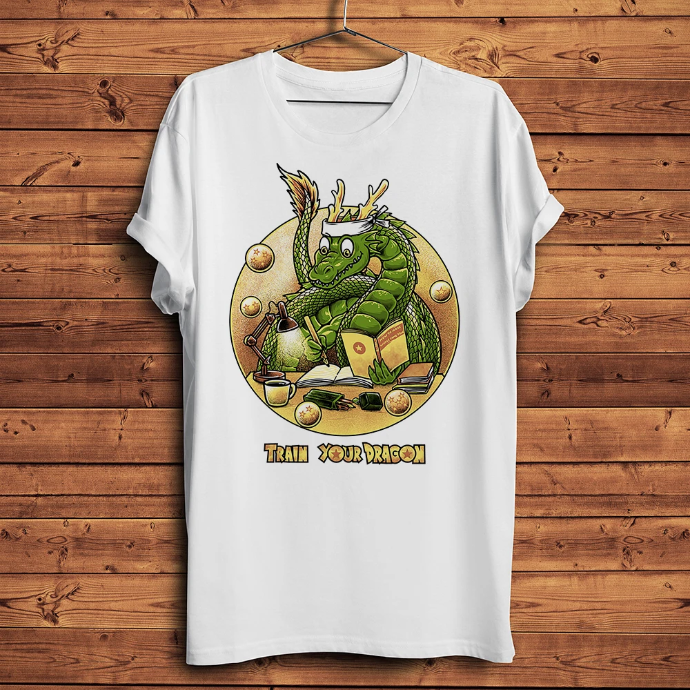 Shenron Divine dragon dbz Funny Anime T Shirt Homme Men Short Sleeve breathable TShirt Unisex Streetwear Tee