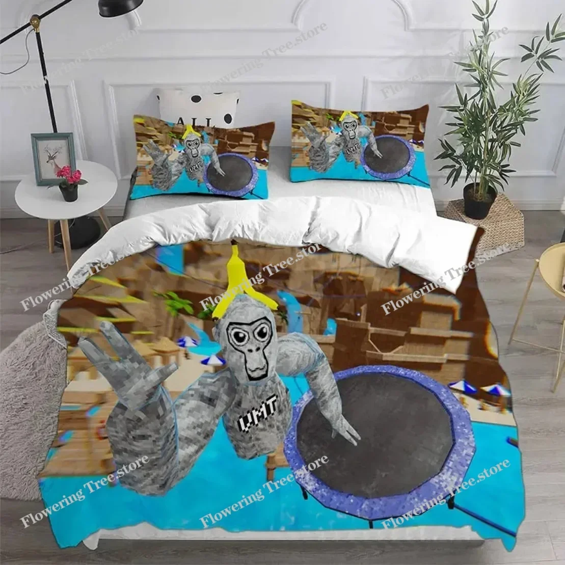 Gorilla Tag Bedding Sets Video Game Design VR Gamer Duvet Cover,Comforter Quilt Bed Cover Sets Bedroom Decoration Home Supplies