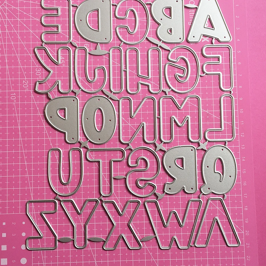 26 Capitalized Alphabet Scrapbooking Cutting Dies Yiwu stock clearance DIY Paper gift Card Making metal craft Album