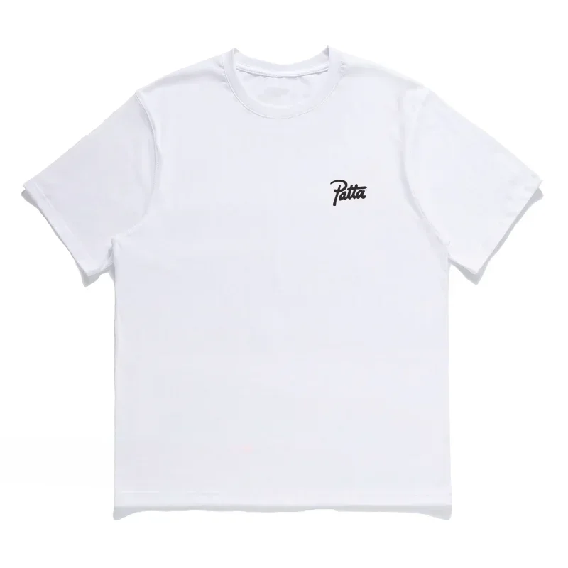 Summer Patta T Shirt Unique 3D Letter Print Tops Hip Hop Streetwear Oversized Short Sleeve Tees Men Clothing