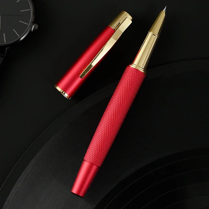 PK Hongdian Pen,Long Knife Stack Tip Fountian Pens Gift Box B 1.0mm 2.5mm Ink Pen Black Forest Birthday Writing Stationery Pen