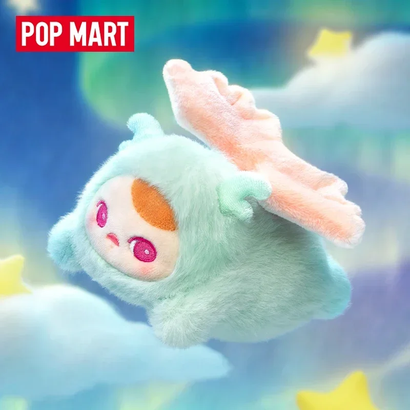 POP MART Pucky Beanie Babies Flying Series Blind Box Cute Anime Figure Mystery Desktop Ornaments Collectible Doll Gift