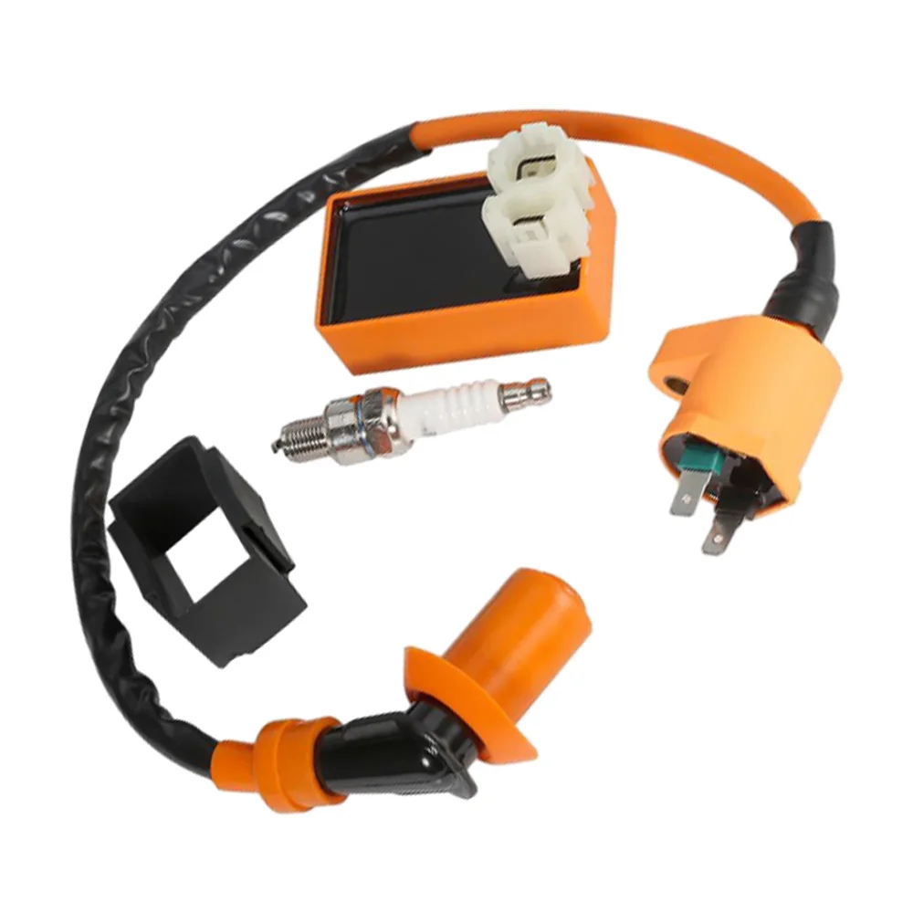 

Ignition Coil CDI Box With Electrode Spark Plug Kit 6 Pin Ignition Coil CDI Box With Electrode Spark Plug