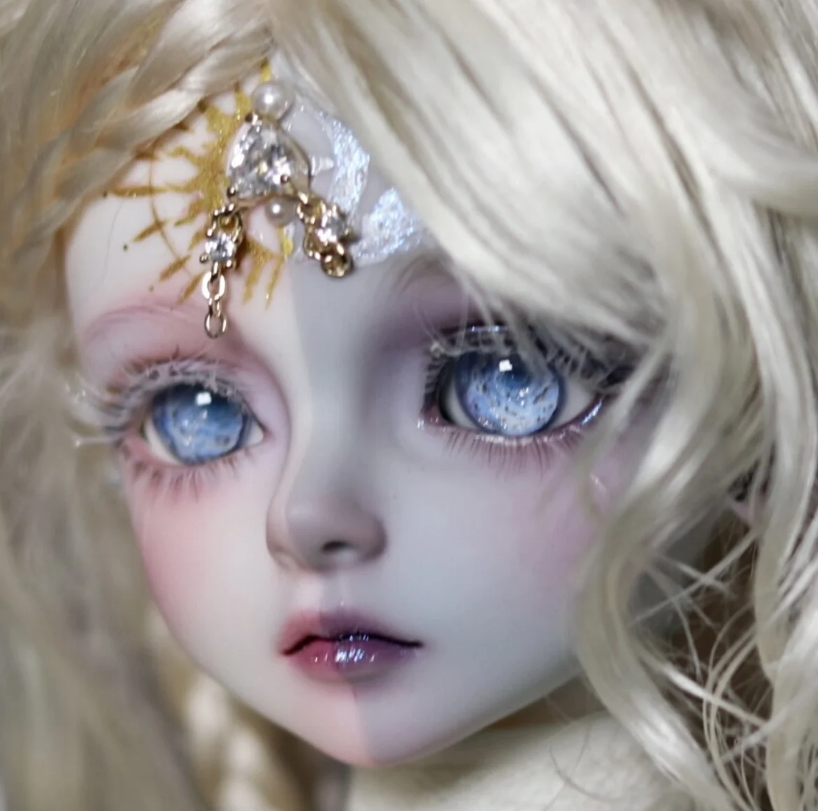 Augen für Puppen „Blue Rose“ 12 mm 14 mm 16 mm BJD Puppenaugen 1 Paar
