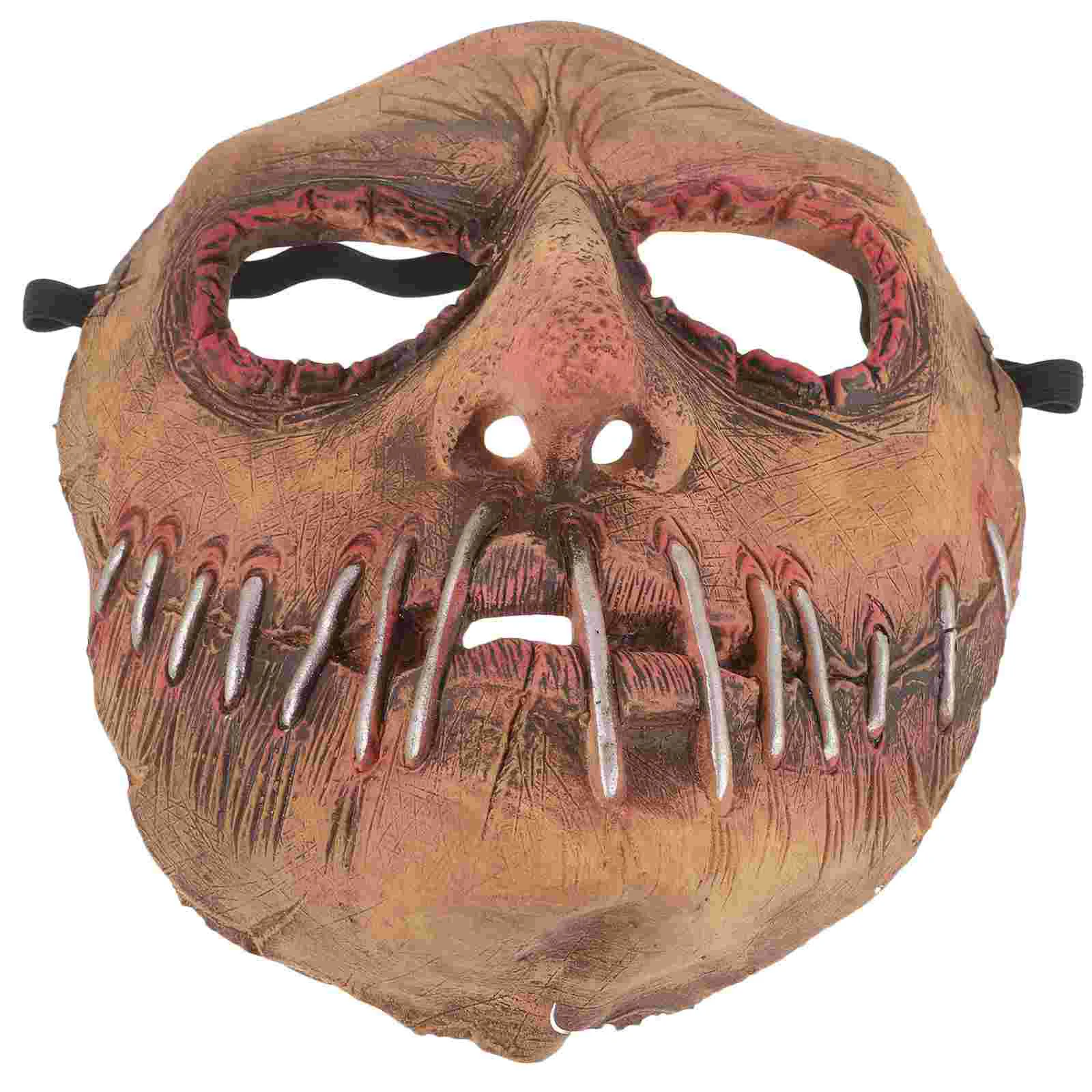 Máscara de cabeza espeluznante para Halloween, vestido de fiesta, máscara de miedo