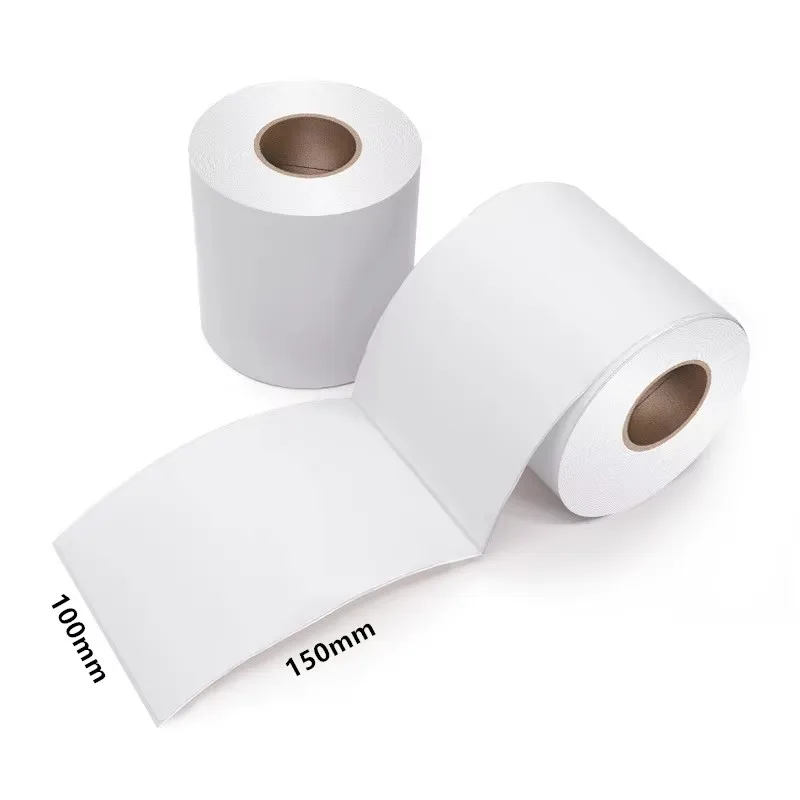 Adesivo termico pieghevole a tre prove Etichetta di spedizione da 4x6 pollici 100x150mm Etichetta adesiva per lettera di vetri per indirizzo espresso 500 fogli