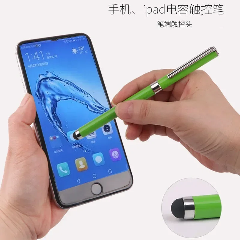 10PCS  IPad Metal Touch Screen Pen Multi cor Business Touch Capacitor Pen Dual purpose Neutral Water Pen