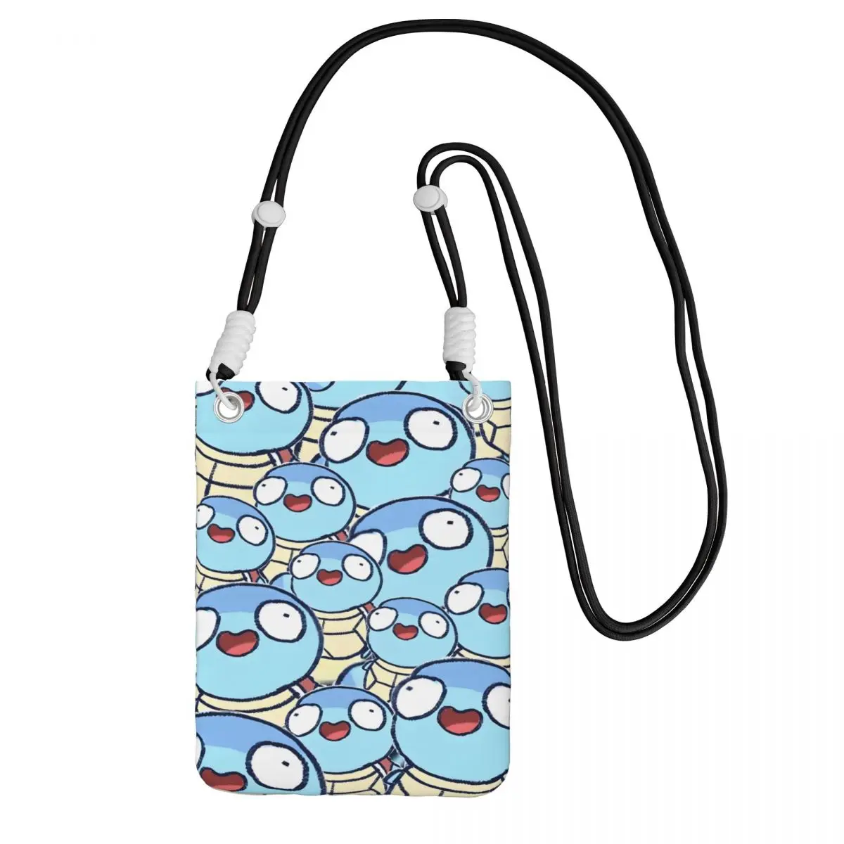 

Custom Casual Squirtles Mobile Phone Bag for Traveling Women Men Video Games Small Crossbody Purse Smart Phone Wallet With Strap