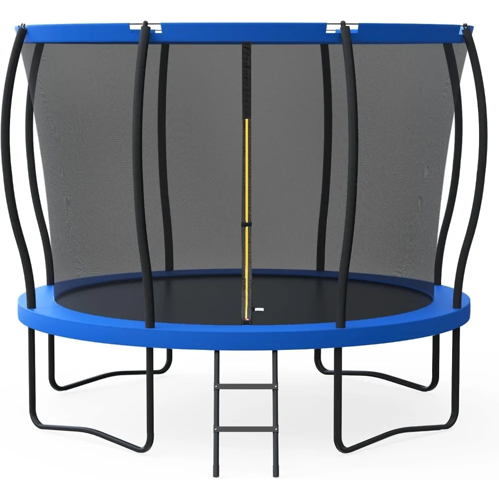 

12FT Recreational Trampolines with Safety Enclosure&Ladder, ASTM Approved - Combo Bounce Outdoor Trampoline for Kids and Adults