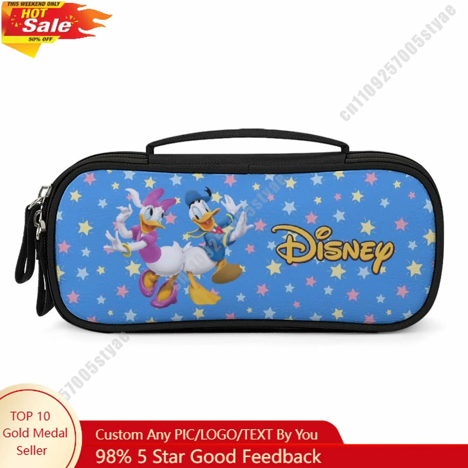 

Donald Duck Daisy Duck Pencil Case Disney Cartoon Character Customized Design Personalized Creation Holiday Gift Cosmetic Bag Co