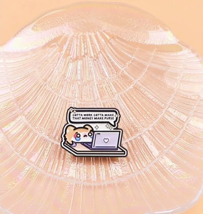 Cute Dog Enamel Pin Lapel Pin Funny Quotes Brooches For Women Clothing Decoration Metal Pins Backpack Hat Badge Accessories