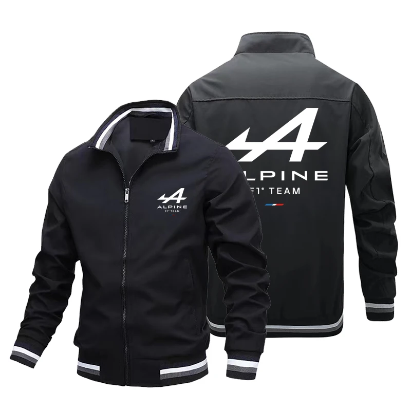 New Alpine F1 Team Zipper Jacket Sportswear Outdoor Carsweater Men's Pocket Casual Spring and Autumn