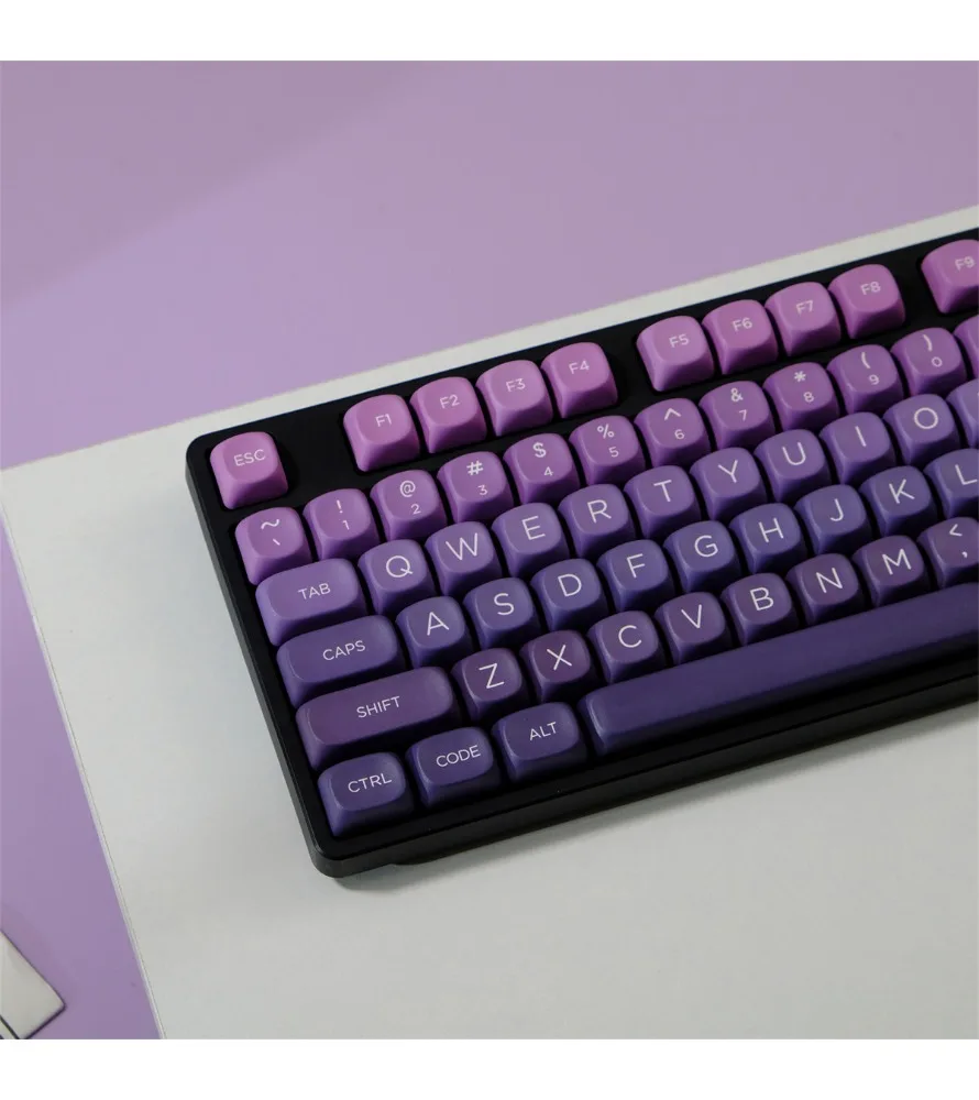 

Keycap Sublimation mechanical keyboard cap customization wooting purple gas Donglai keycap PBTMOA height