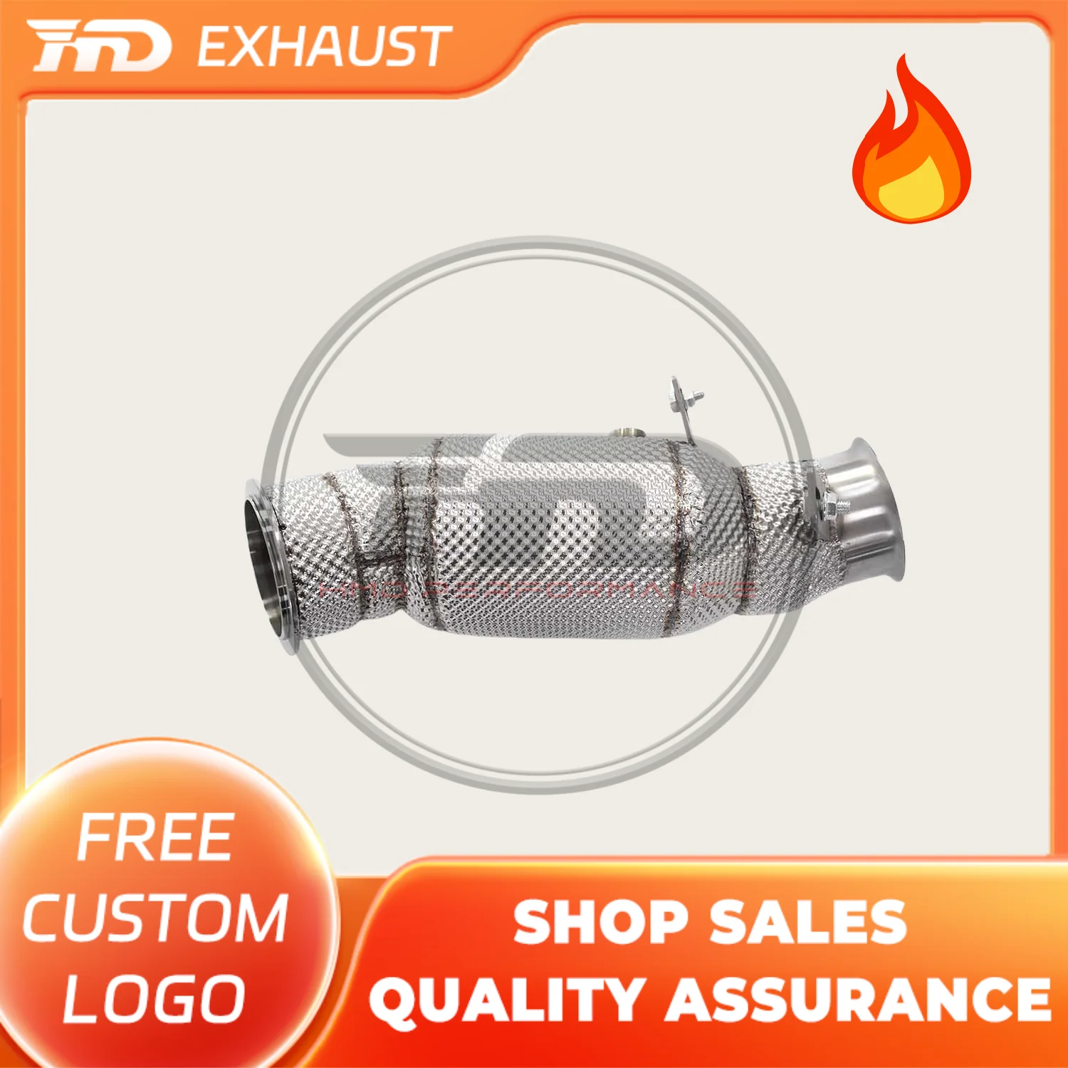 

HMD Exclusive Customization High Flow Performance Downpipe For BMW M135i F20 N55 Stainless Steel Exhaust With Heat Shield