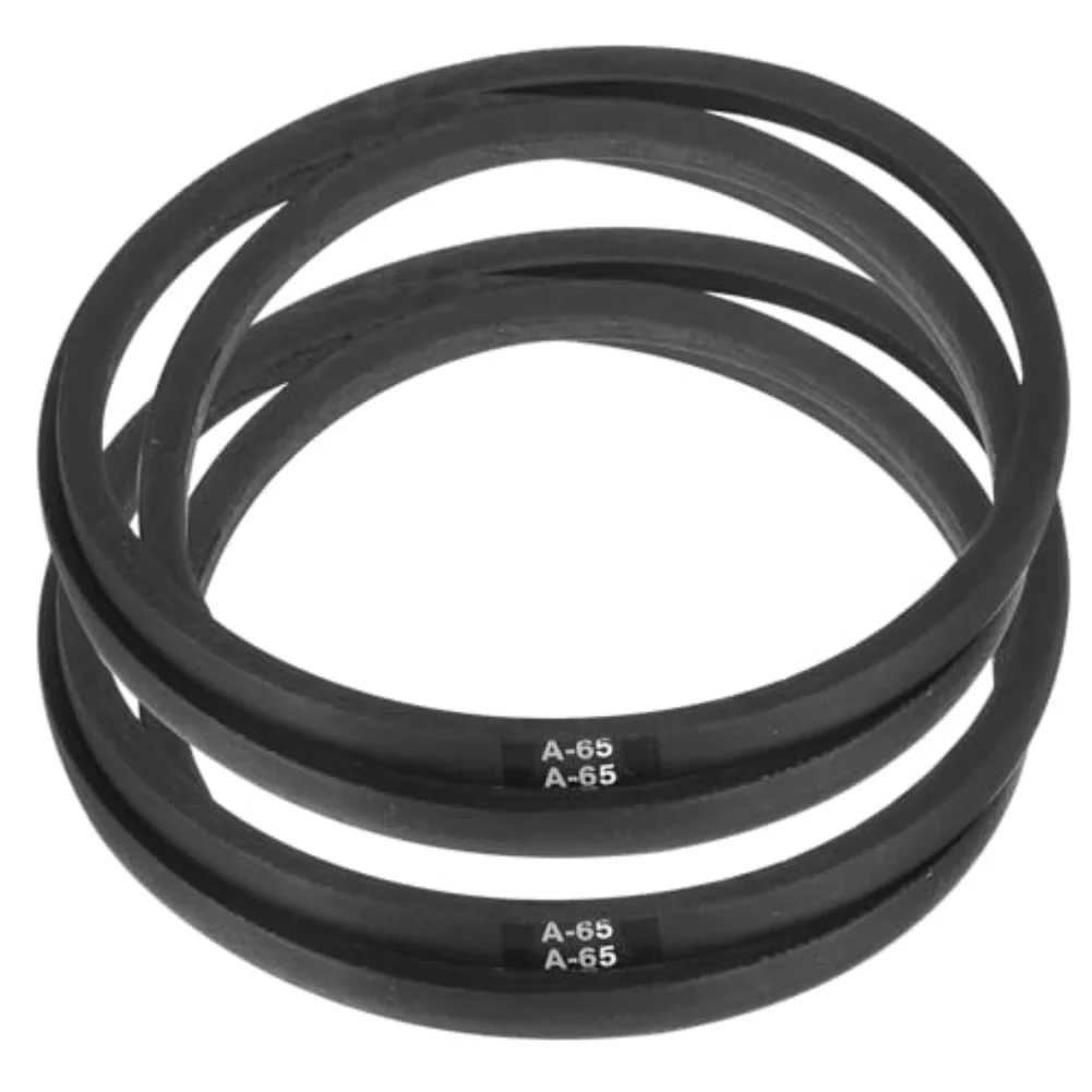 2 Pcs A65 4L670 Rubber V-Belt 65 Inch Inner Circumference A Profile Wrapped Belt For Industrial Agricultural Machinery Power Tra