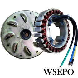 5000 Watt 27 Pole Stator And Rotor Kit Used For DC Generator Fits On 225 230 Gasoline Engine With19mm Tapered 55MM Output Shaft