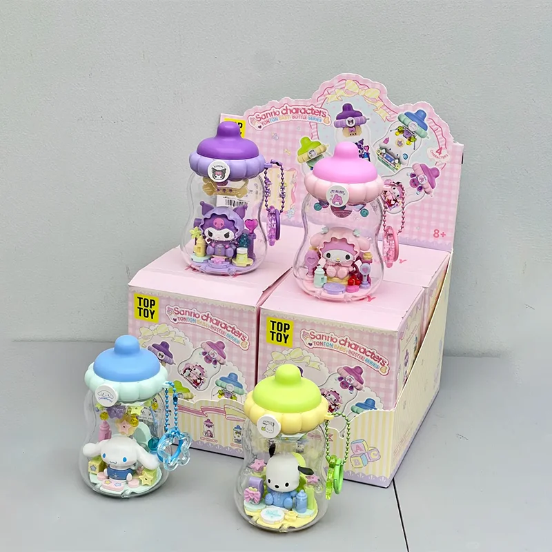 

TOPTOY Kuromi Family Ton Ton Bottle Series Building Block слепая коробка игрушка My Melody Cinnamoroll Pochacco кулон орнамент подарок ребенку