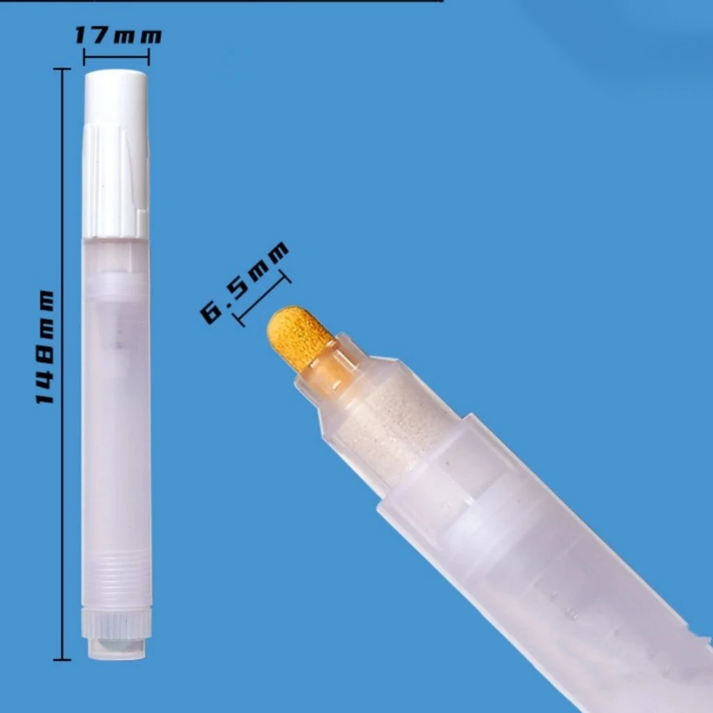 

Empty Acrylic Markers 10mL 6.5mm Round Tip Graffiti Markers White Paint Pen Refillable Paint Markers for Rock Painting Wood