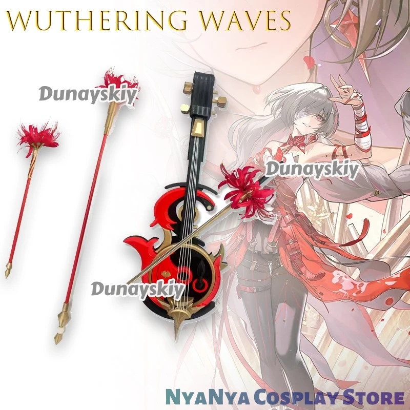 

‌ ‌ ‌ ‌ ‌ Wuthering Waves phrolova Higanbana Staff Oblivions ForgetMeNot Violin Signature Косплей Реквизит Fiddle Played