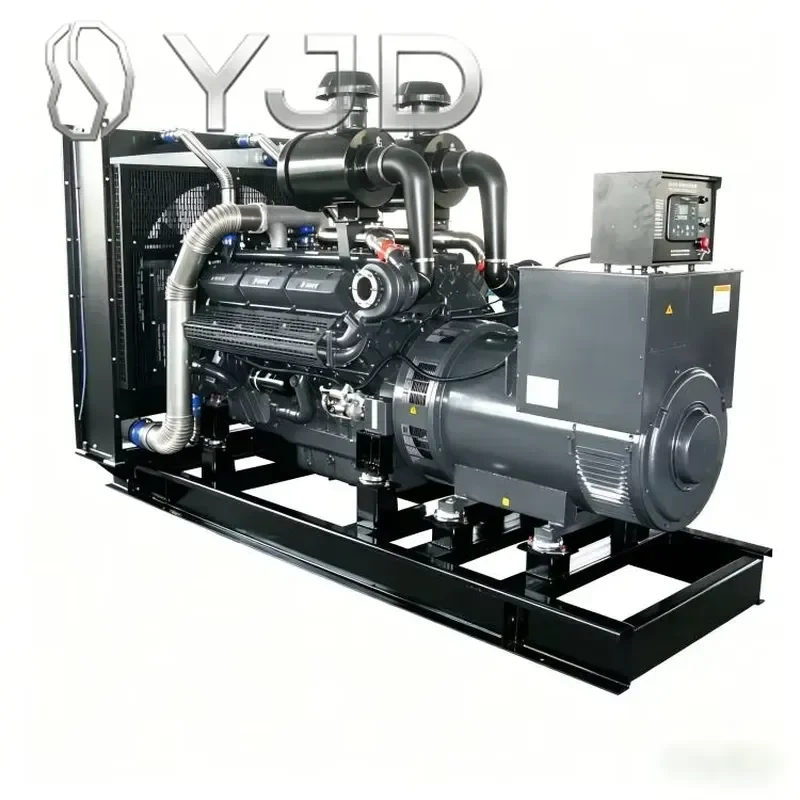 YJD Yuchai 400kW Water-Cooled Diesel Generator Set 24V Electric Start Super Silent Type Open Frame Remote Control ATS 50/60Hz