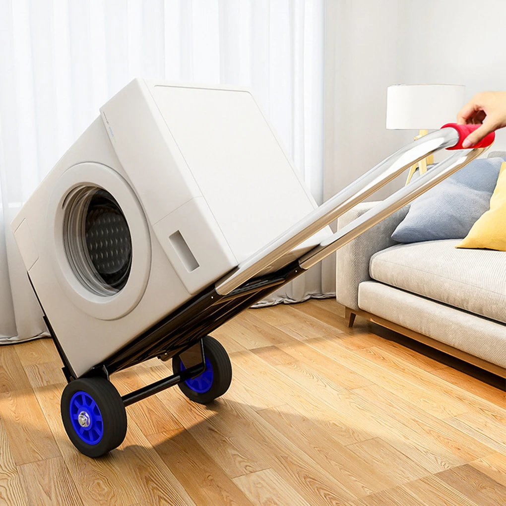 Compact Hand Trailer For Effortless Transportation Of Heavy Items Luggage Hand Cart Folding Trolley