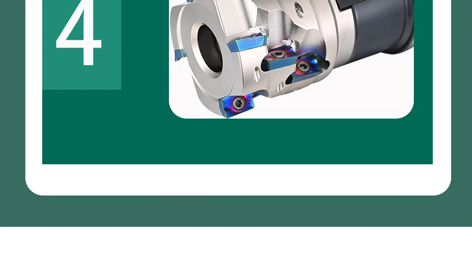 BAP BAP400R 400R Spiralförmiger Schneidkopf für Maisfräser. Verwendet für APMT APMT1604 1604 1135 Wendeschneidplatten für FMB FMB22 FMB27 Werkzeughalter. – Detail 17