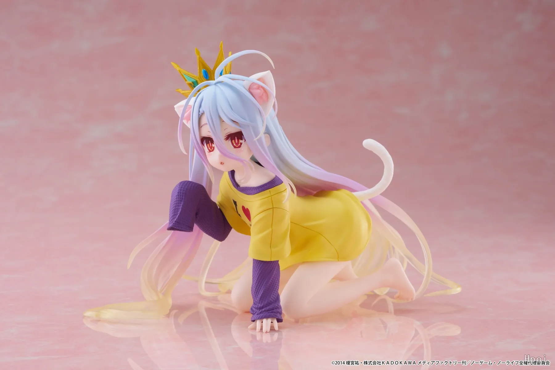 In Stock Original TAiTO Desktop Cute NO GAME NO LIFE Shiro Animation Figures Ornaments Collection Models Toys Gifts