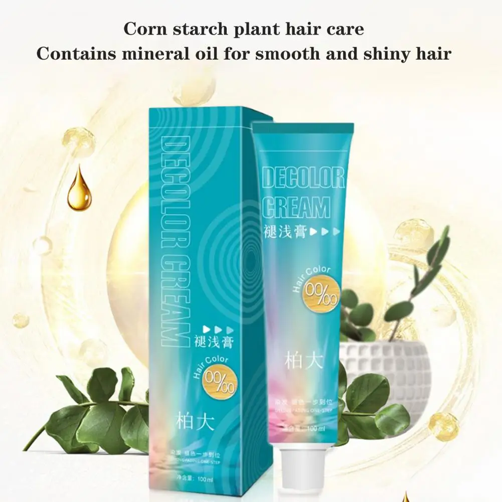 Healthy Non-Irritating Hair Care Professional Bleaching Agent Color Brighten Cream Lightweight Bleaching Agent for Female