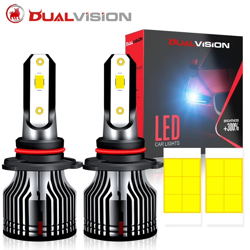 

Dualvision H4 LED Headlights H7 H1 H8 H9 H11 9005 HB3 9006 HB4 9012 HIR2 Car Lights 4300K 6000K 8000K Ice Bulb CSP CHIP Fog Lamp