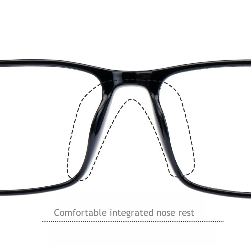 F·DRACON TR90 Sports Ultra Light and Comfortable Square Men\'s Eye Frame Optical Prescription Glasses Men\'s G6206