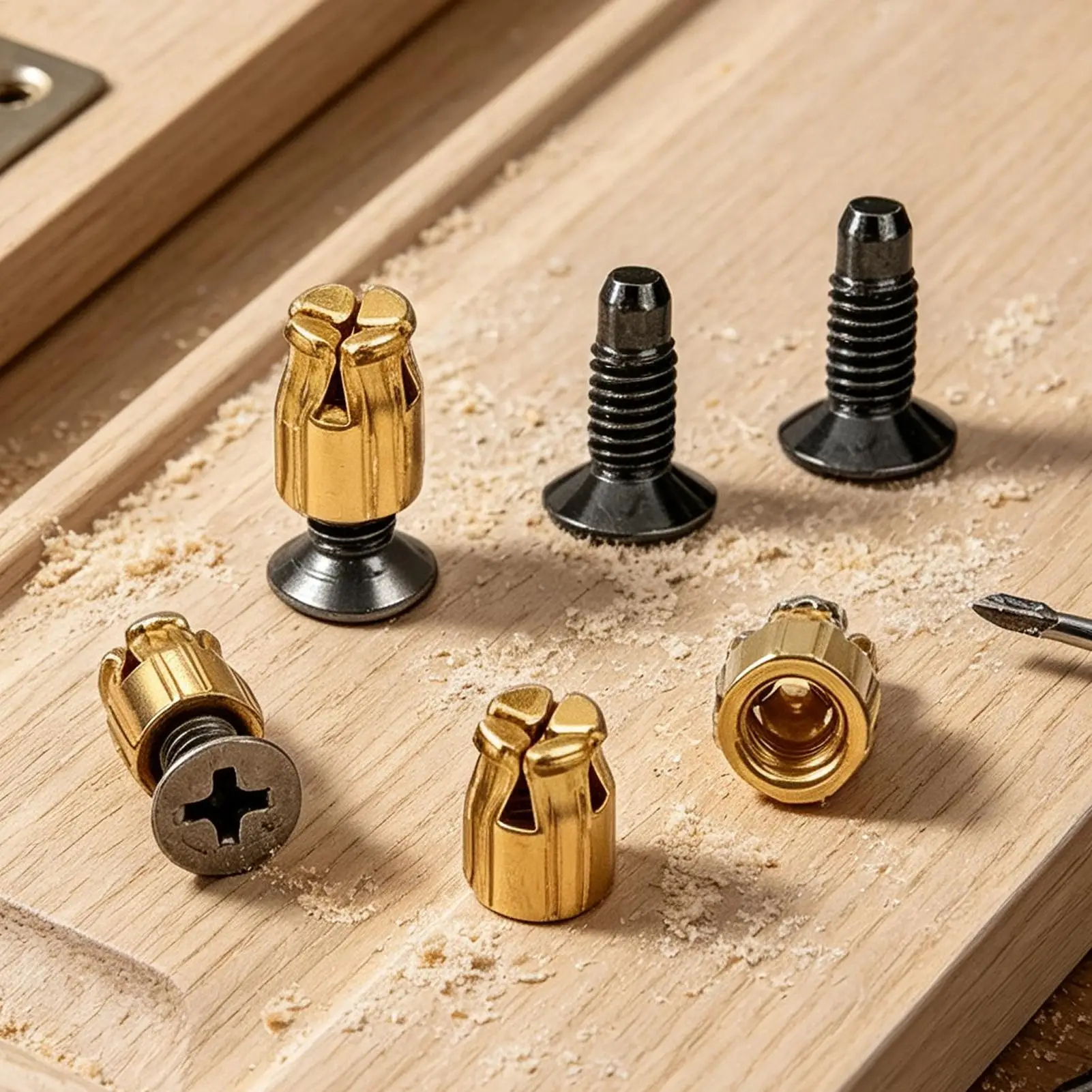 25Pcs Hinge Nut Screw Cabinet Hinge Mounting Expansion Nut Kit Drawer Door Repair Fastener Furniture Hardware Accessories