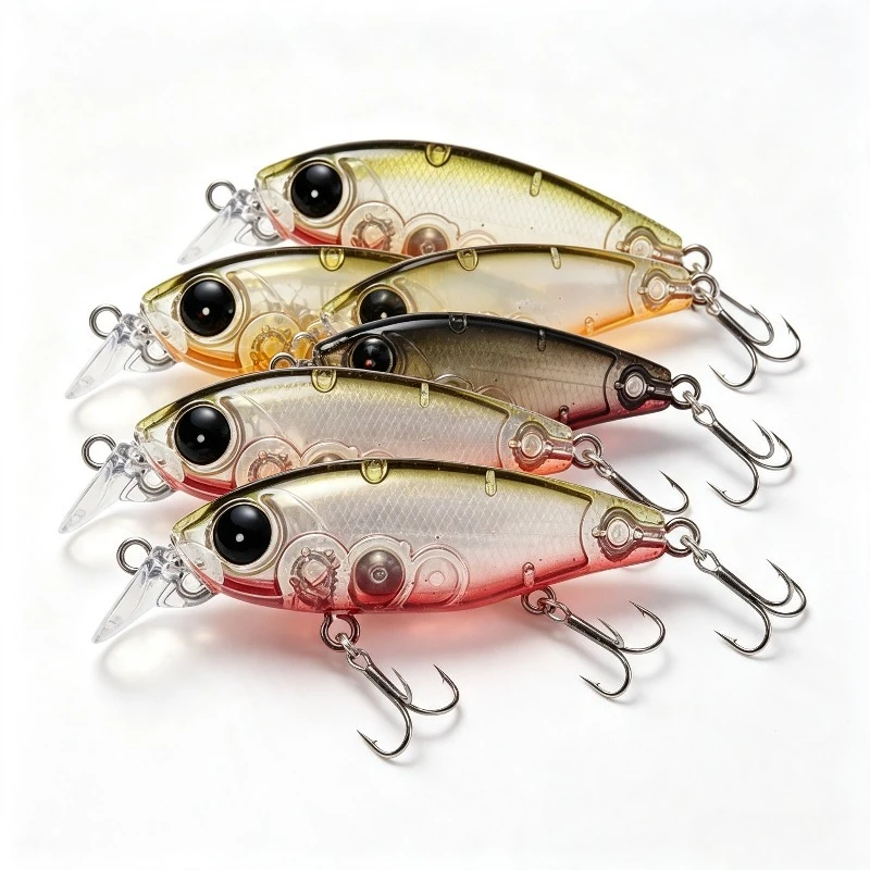 1PC/2PCS/3PCS Floating Micro Minnow Hard Bait 45mm/4g Bionic Lure Minnow Chub Stream Fishing Tackle