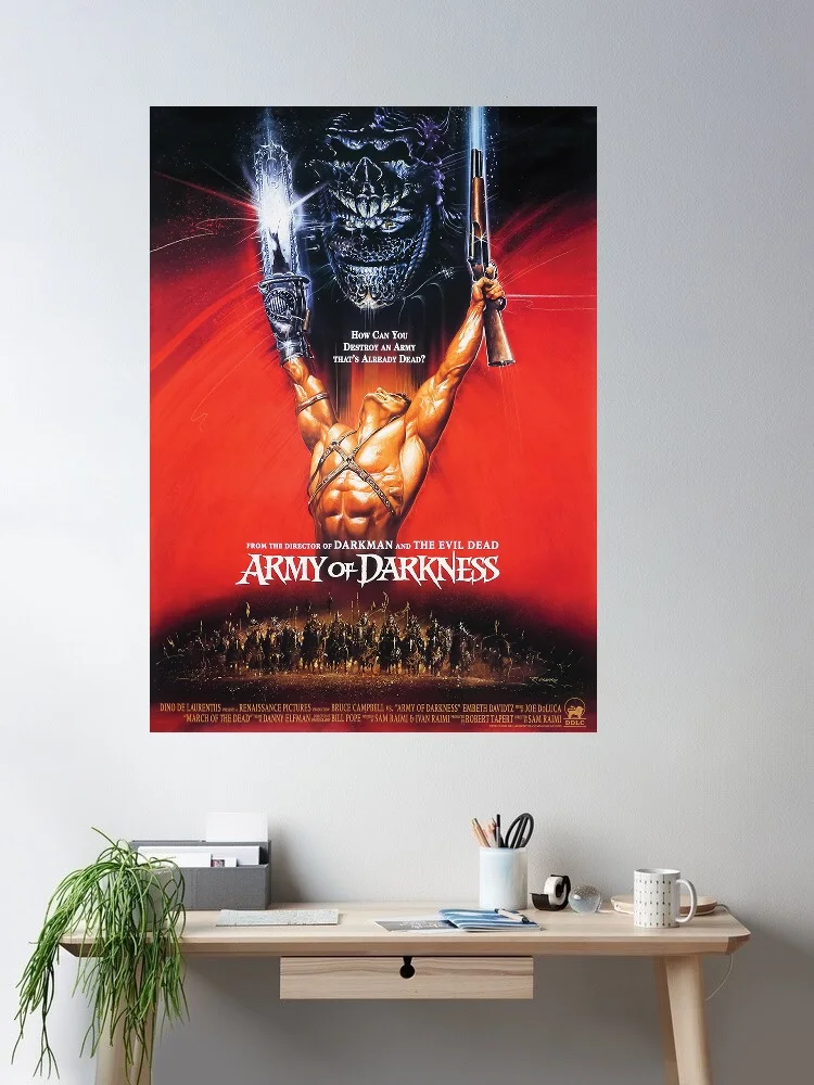 

Army of Darkness Movie Art Print Canvas Poster, Living Room Decor, Home Wall Picture