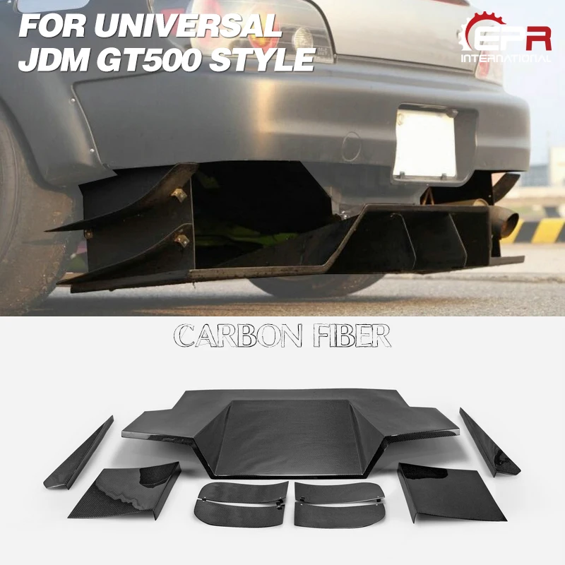 

Универсальный задний нижний диффузор в стиле JDM GT500 - Гоночный высокопроизводительный задний нижний диффузор