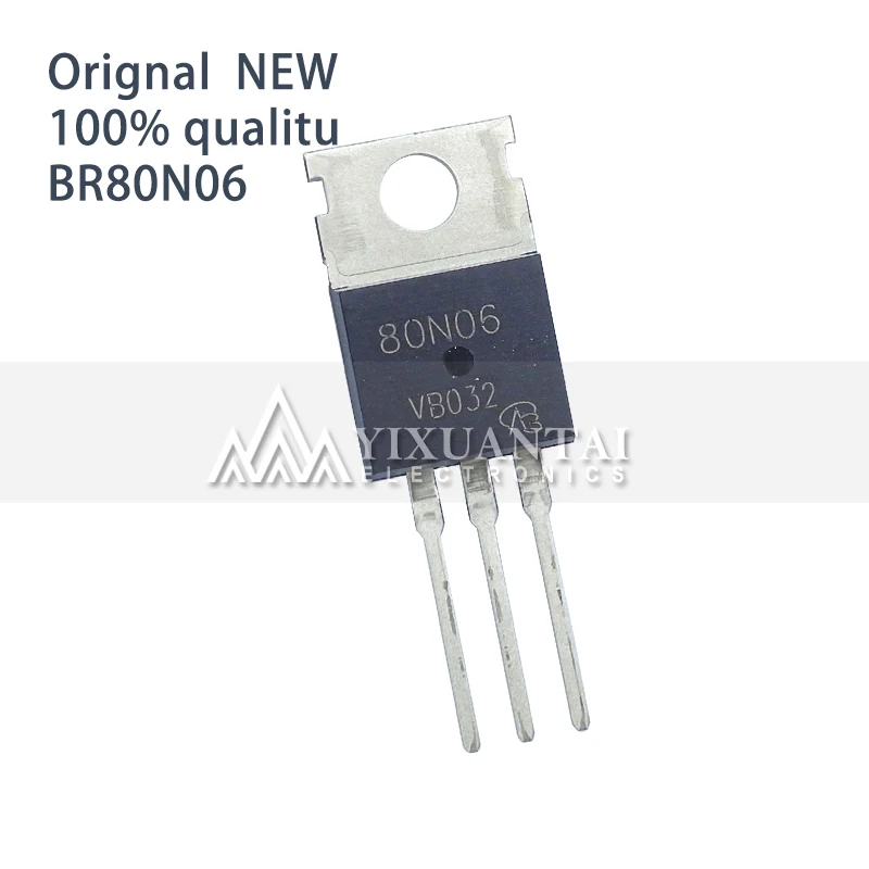 10pcs/lot   NEW origina BR80N06  80N06   60v 84A MOS TO220 Triode Transistor TO-220 BR80N06  80N06