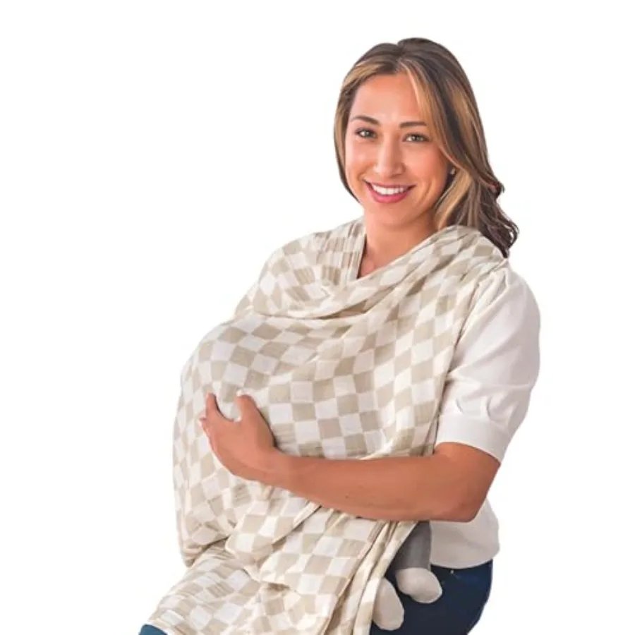 

Itzy Ritzy Breastfeeding Boss Multi-Use Cover A Nursing Cover Swaddle Car Seat Wrap Tummy Time Mat and Burp Cloth All in One Ma