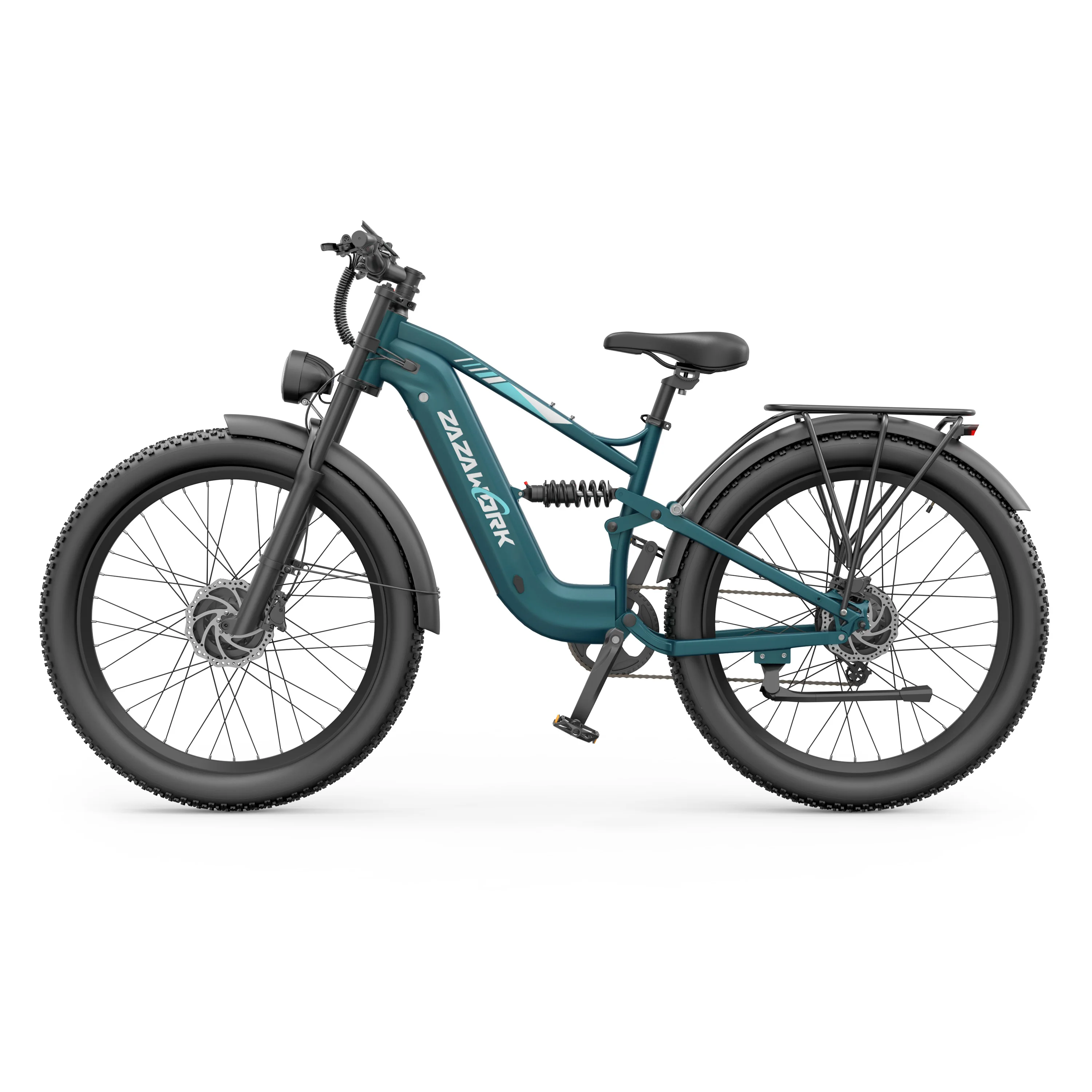 ZAZAWORK CF500 PRO E-bike 2000W motor 48V20AH uitneembare accu Hydraulische schijfrem Afsluitbare hydraulische vering 7-versnellings elektrische fiets Off-road elektrische fiets