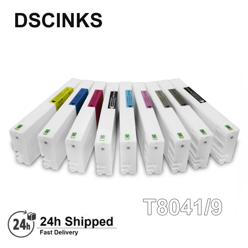 

700ML T8041 T8042 T8049 Compatible ink cartridge for Epson SureColor P6000 P7000 P8000 P9000 Europe Printer with one time chip