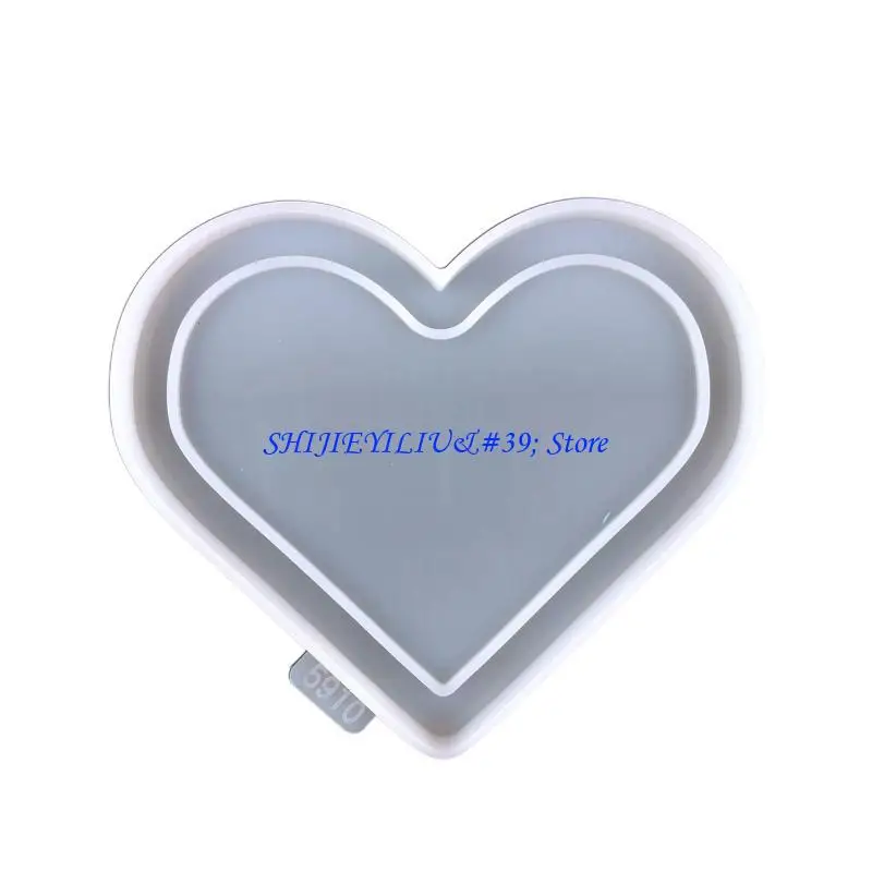 E21F 1 قطعة/6 قطعة إطار صورة الحب ديكور سيليكون قالب قلادة مناسب للحرف اليدوية #3