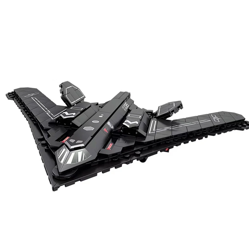 Military Fighter Aviation Aircraft H-20-Stealth Bomber Air Force China Plane WW2 Model Building Blocks Kit Children Toys Gift