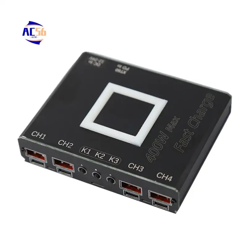 

AC56-4-полосное настольное зарядное устройство с полным протоколом, многофункциональный модуль быстрой зарядки PD SW3518, понижающий модуль, 400 Вт, зарядное устройство QC3.0