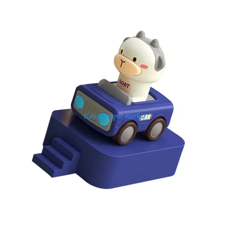 

090B Car Toy Vehicle Inertial Birthday Gift for Children Boy Girls Cartoon Animal
