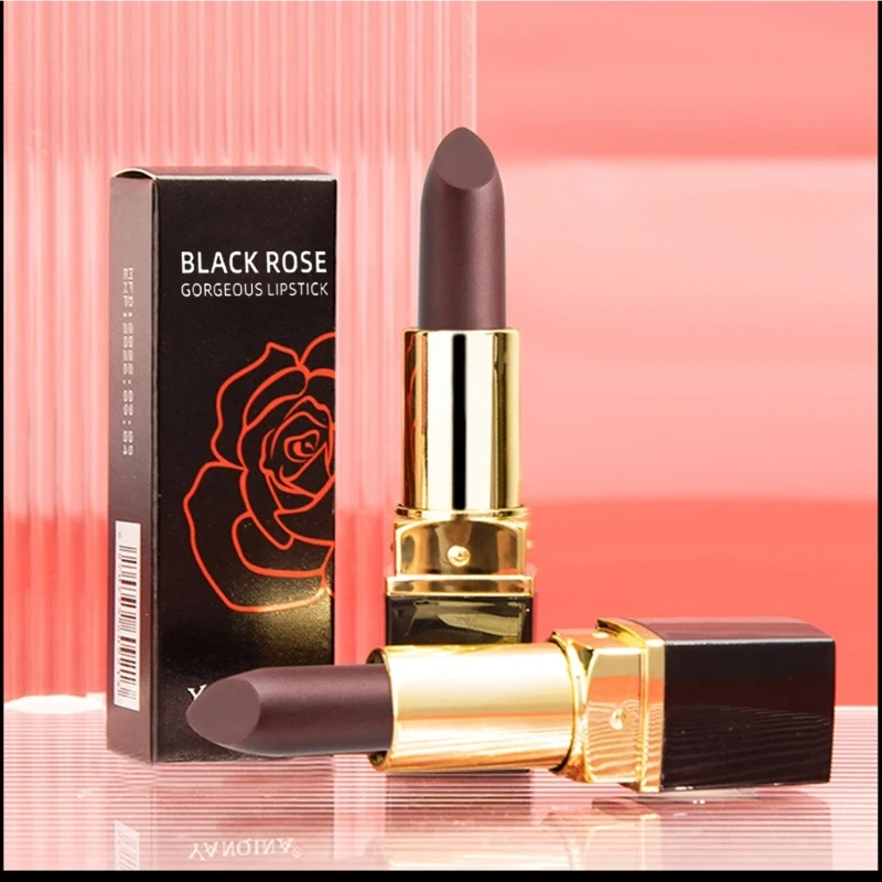 Black Rose Lipstick Kleurveranderende lippenstift Langdurig en niet gemakkelijk te plakken beker