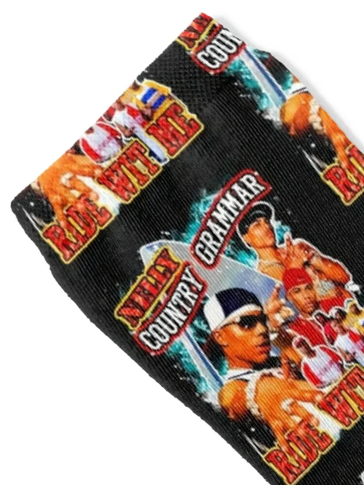 Vintage Inspired Hip Hop Nelly 90s Rap Socks anti slip football cartoon Stockings compression colored Women's Socks Men's