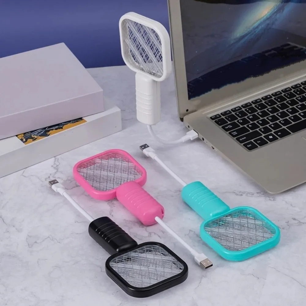 UV Light USB Mosquito Swatter 5 Layer Security Net Portable Mini Mosquito Trap 2 in 1 Electric Mosquito Device Summer