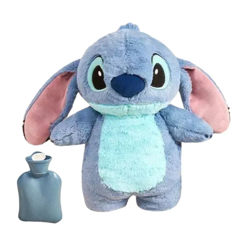 Lilo & Stitch Angel Lotus-豪華な湯たんぽ,カワイイ,ポータブル,ソフト,冬,子供向けギフト,アニメおもちゃ