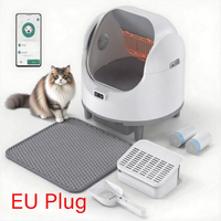 Self-Cleaning Cat Litter Box Easy to Clean Smart Cat Toilet with Cat Litter Mat Automatic Cat Litter Box By WIFI Control