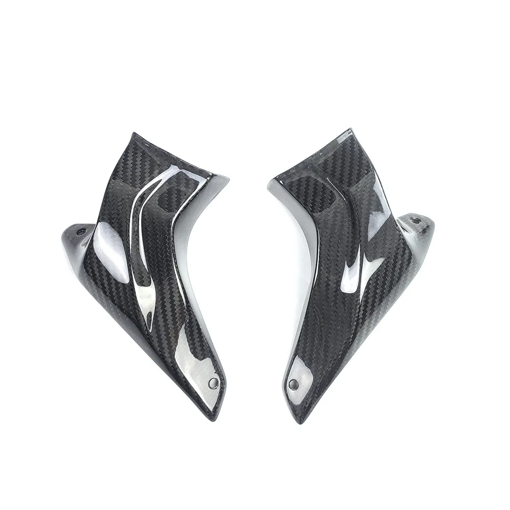 High Quality Carbon fiber upgraded front brake caliper air guide radiator universal for motorcycles hole spacing 100/108